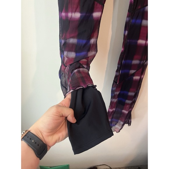 Free People Movement Womens Flare Yoga Workout Pants‎ Shear Overlay Size Med - Picture 3 of 6